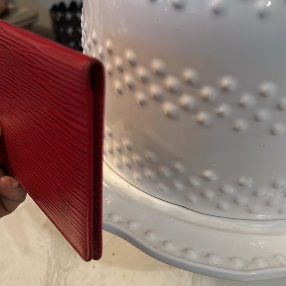 Louis Vuitton Red Epi Card Holder - Picture 2 of 5